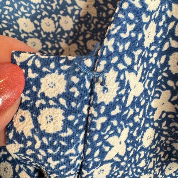 Ralph Lauren Sz 3XL Plus Floral Crepe Ruffle Blouse Black Label - Picture 8 of 12